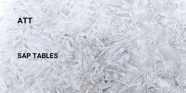 Att Table in SAP