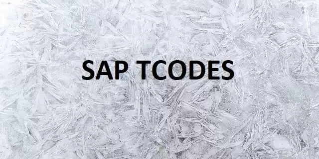 EK93C tcode in SAP EK93C tcode in SAP