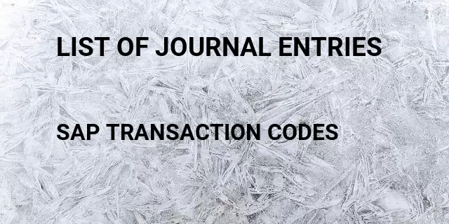 list-of-journal-entries-tcode-in-sap-transaction-codes-list