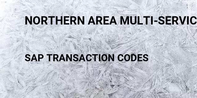 Northern area multi-service center Tcode in SAP