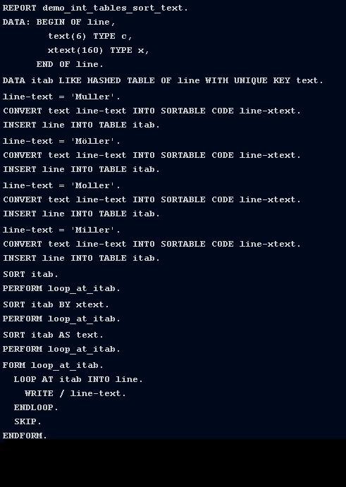 ABAP SORT STATEMENT _ INTERNAL TABLES